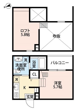 中島駅 徒歩5分 1階の物件間取画像